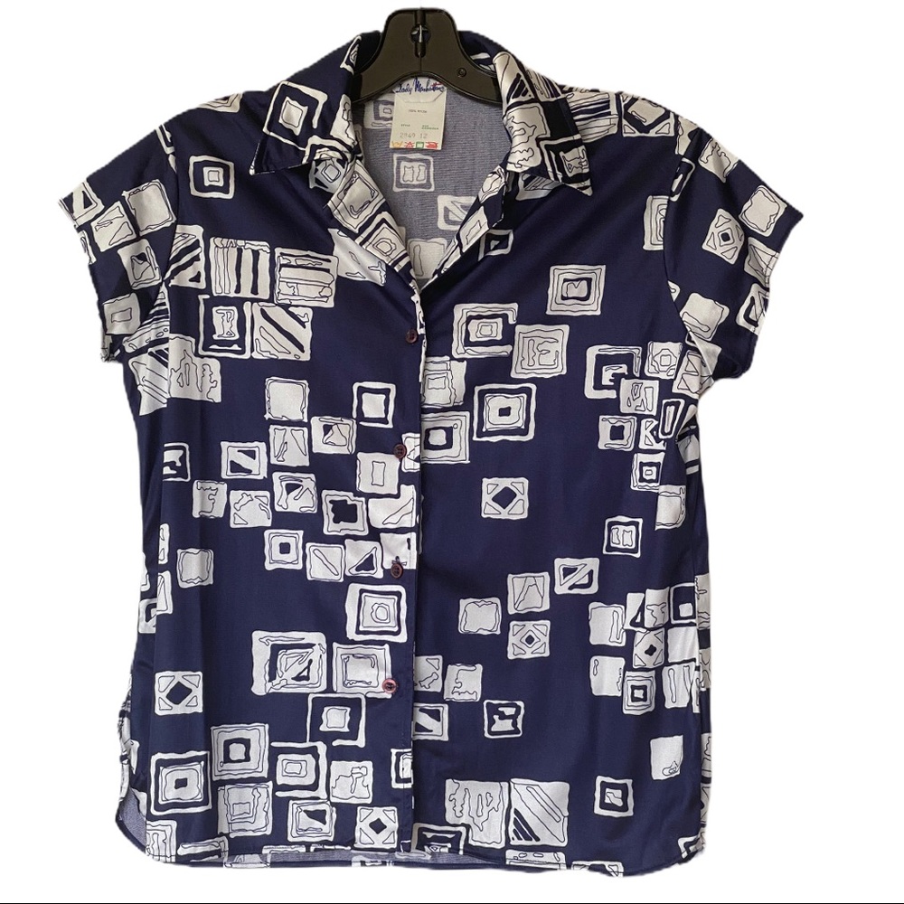 Vintage 70’s Lady Manhattan Short Sleeve Shirt